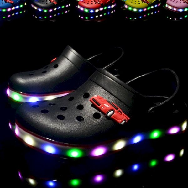 LED light shoes EVA slippers for Children 24-35 sizes