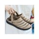 Summer Men Sandals Hollow Casual Jelly Hole Slippers Breathable Plus Size Outdoor Beach Water Shoes