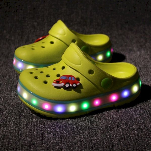 LED light shoes EVA slippers for Children 24-35 sizes