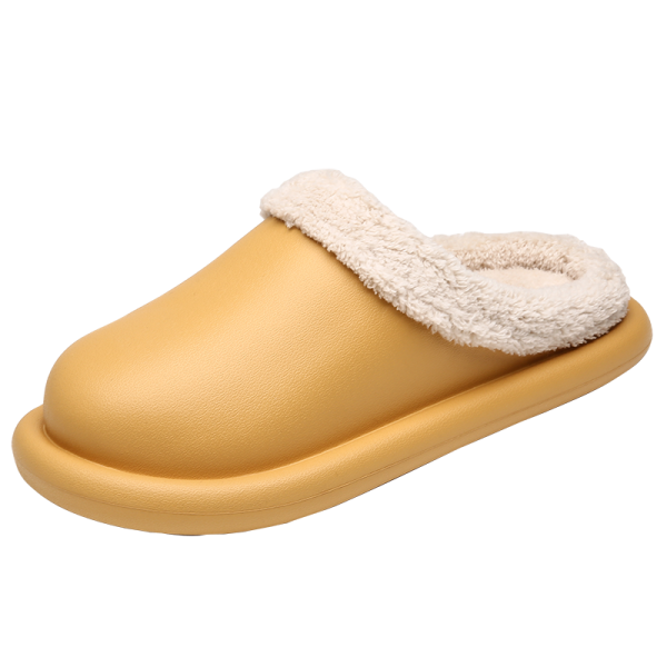 2020 New Winter Women Men Indoor  Open Toe Slipper Waterproof Clogs With Fur