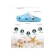 New Cartoon Couple Shoes Female Hole Shoes  Beach Sandals And Slippers-White