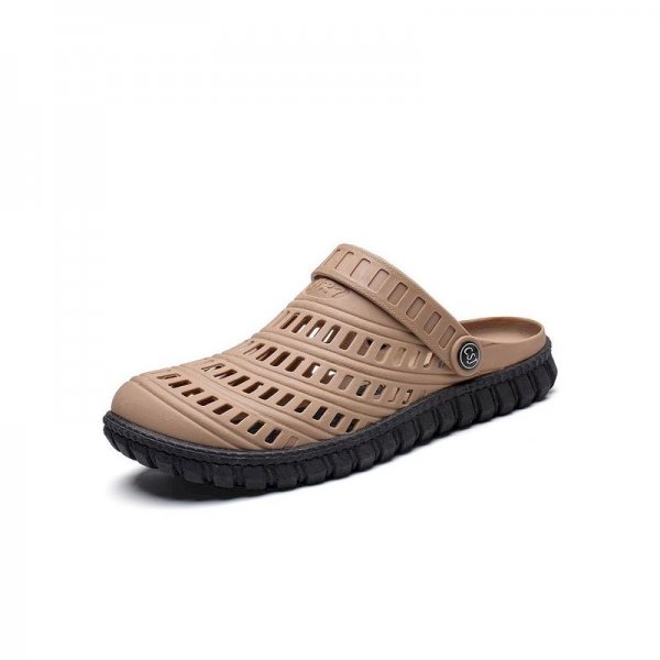 Summer Men Sandals Hollow Casual Jelly Hole Slippers Breathable Plus Size Outdoor Beach Water Shoes