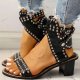 Women  Opened Toe Casual Chunky Heel Sandals